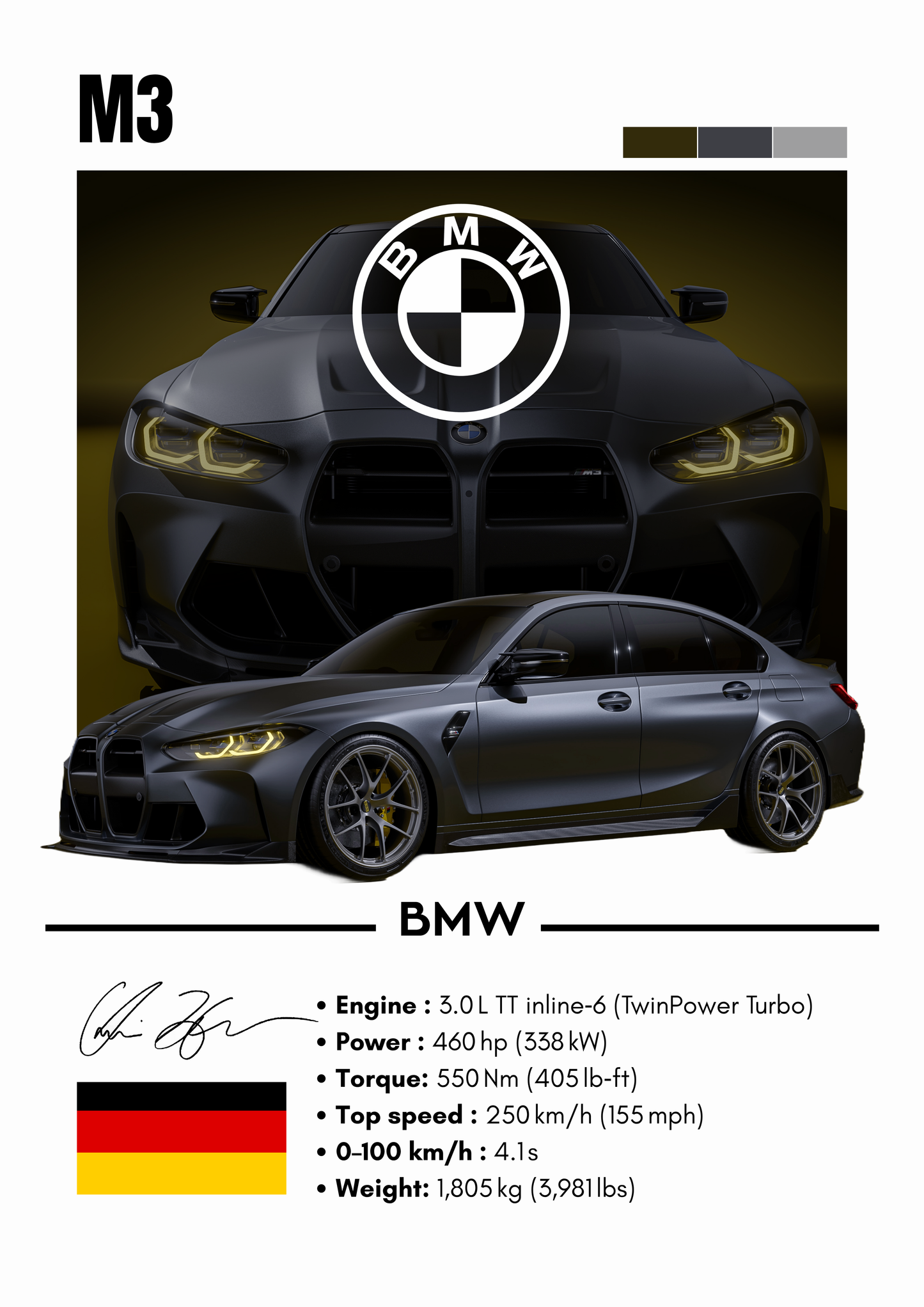 Tablou BMW M2/M3/M4/M5/M6 V2