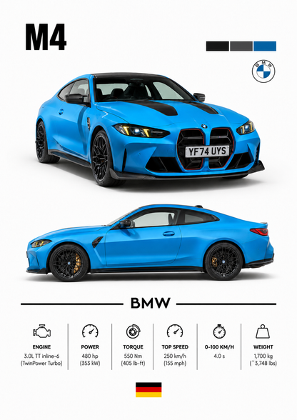Tablou BMW M2/M3/M4/M5/M6 V1